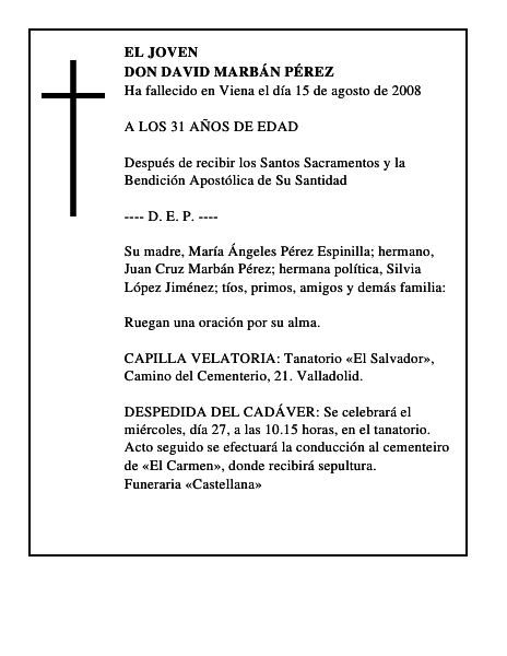 DON DAVID MARBÁN PÉREZ
