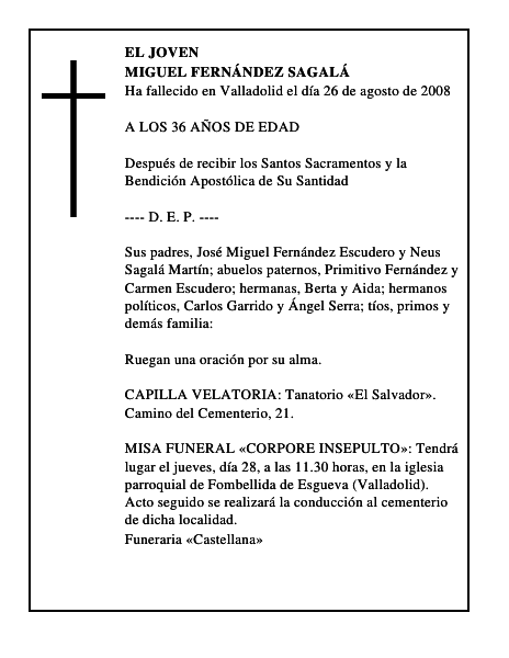 MIGUEL FERNÁNDEZ SAGALÁ