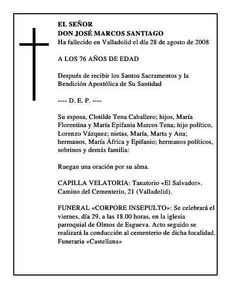 DON JOSÉ MARCOS SANTIAGO
