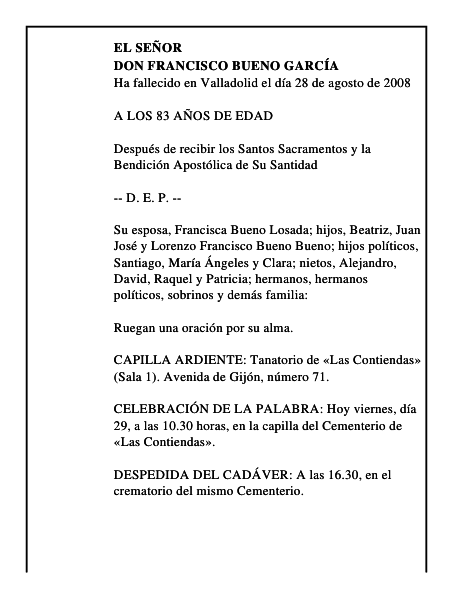 DON FRANCISCO BUENO GARCÍA