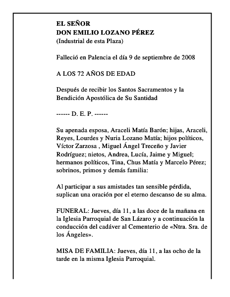 DON EMILIO LOZANO PÉREZ