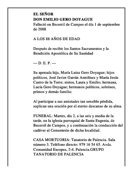 DON EMILIO GERO DOYAGUE