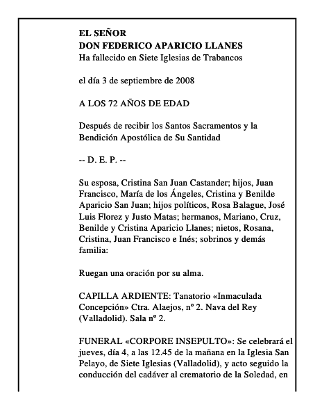 DON FEDERICO APARICIO LLANES