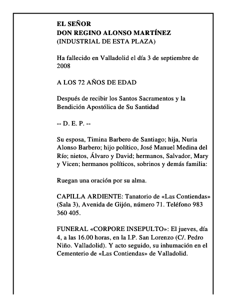 DON REGINO ALONSO MARTÍNEZ
