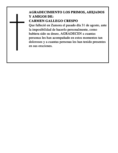 CARMEN GALLEGO CRESPO