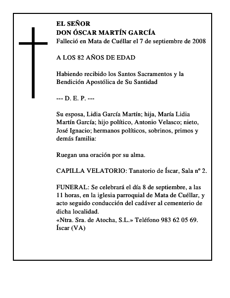 DON ÓSCAR MARTÍN GARCÍA