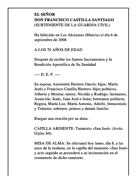 DON FRANCISCO CASTILLA SANTIAGO