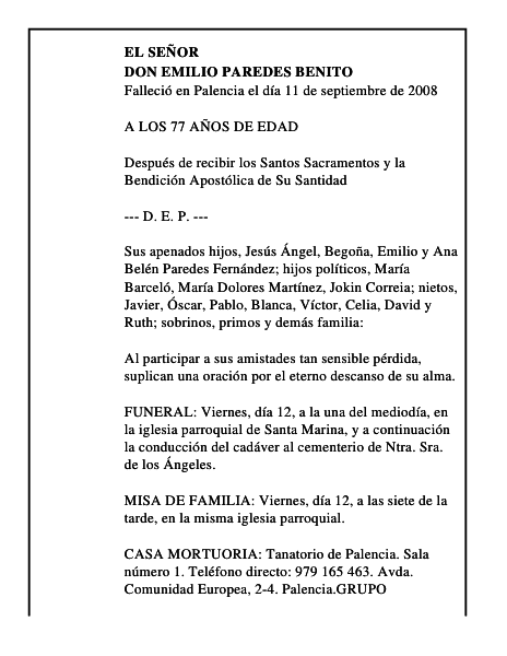 DON EMILIO PAREDES BENITO