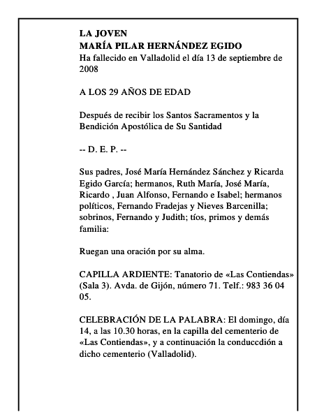 MARÍA PILAR HERNÁNDEZ EGIDO