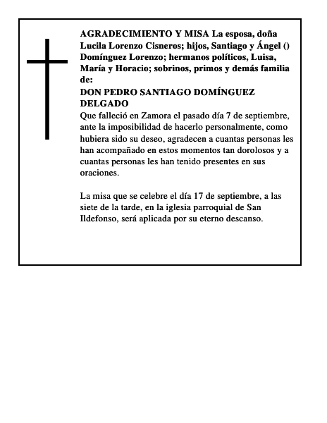 DON PEDRO SANTIAGO DOMÍNGUEZ DELGADO