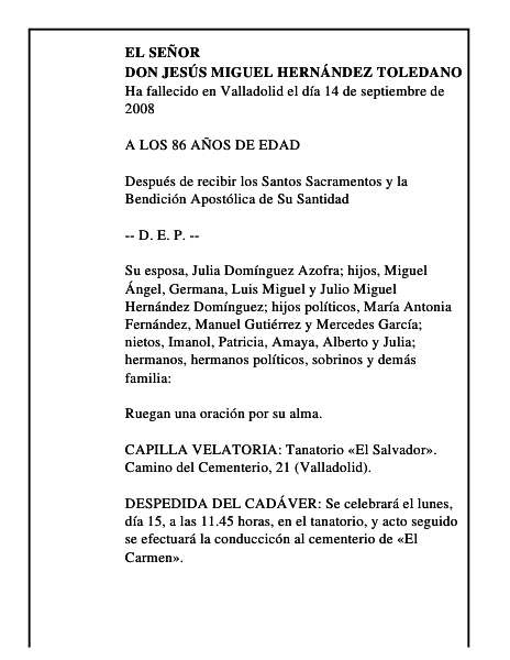 DON JESÚS MIGUEL HERNÁNDEZ TOLEDANO