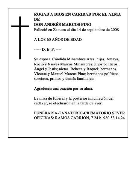 DON ANDRÉS MARCOS PINO