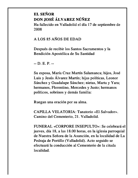 DON JOSÉ ÁLVAREZ NÚÑEZ
