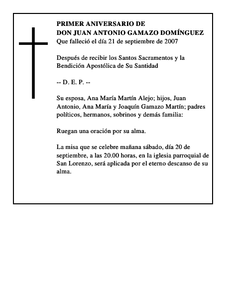 DON JUAN ANTONIO GAMAZO DOMÍNGUEZ