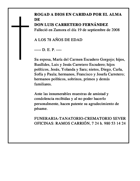 DON LUIS CARRETERO FERNÁNDEZ