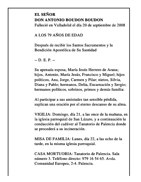 DON ANTONIO BOUDON BOUDON