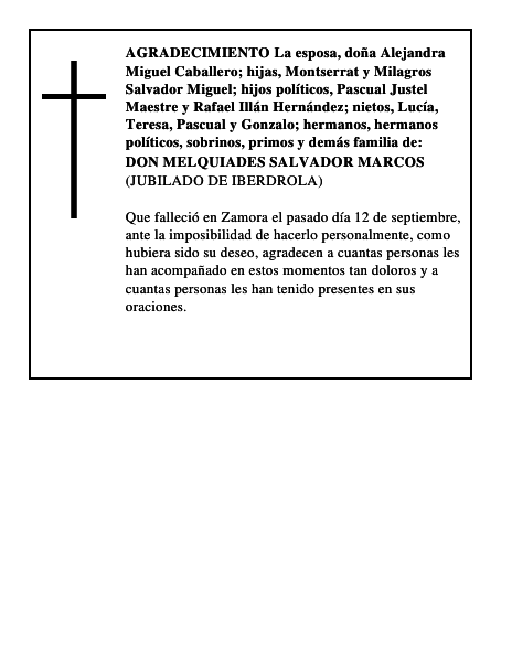 DON MELQUIADES SALVADOR MARCOS