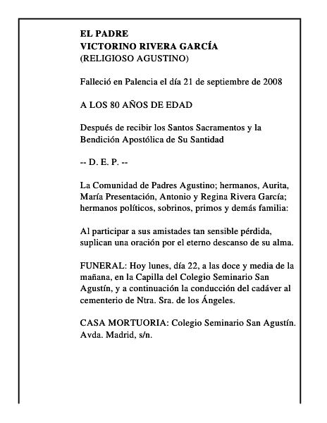 VICTORINO RIVERA GARCÍA