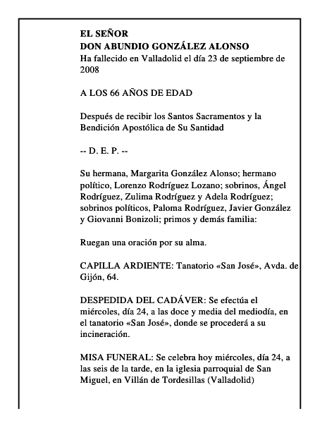 DON ABUNDIO GONZÁLEZ ALONSO