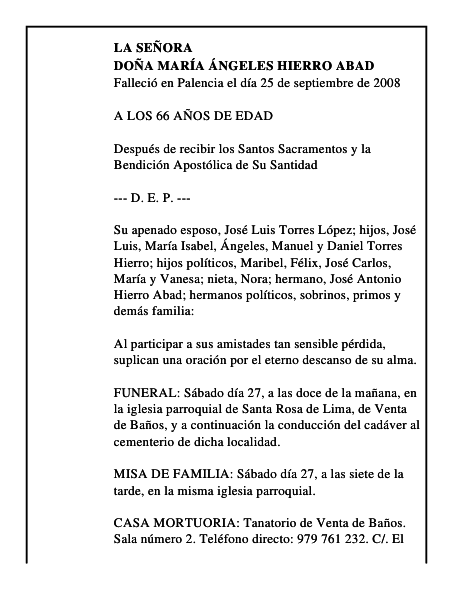 DOÑA MARÍA ÁNGELES HIERRO ABAD