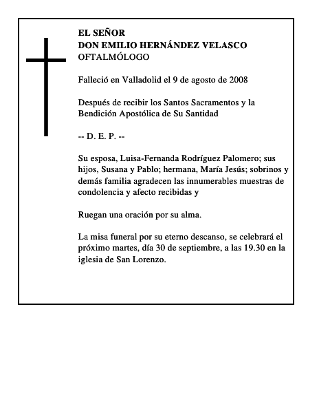 DON EMILIO HERNÁNDEZ VELASCO