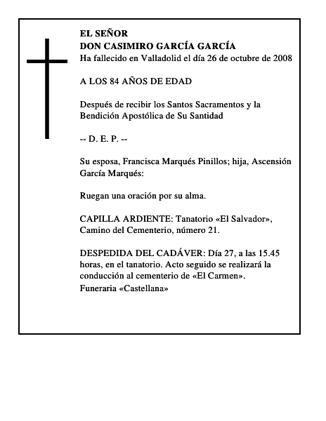 DON CASIMIRO GARCÍA GARCÍA