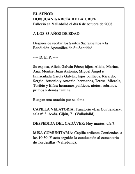 DON JUAN GARCÍA DE LA CRUZ