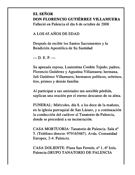 DON FLORENCIO GUTIÉRREZ VILLAMUERA