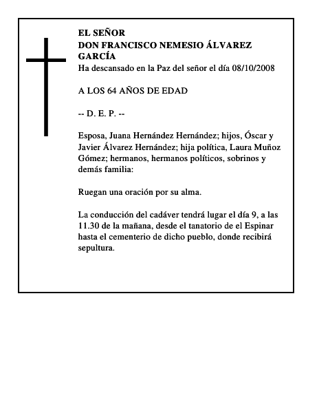 DON FRANCISCO NEMESIO ÁLVAREZ GARCÍA