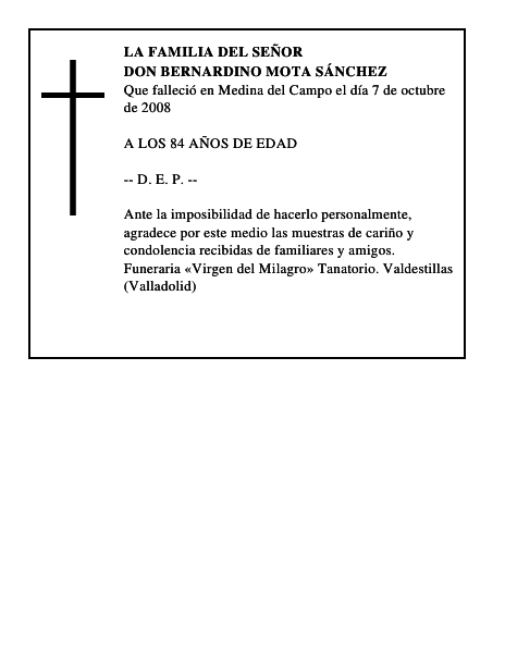 DON BERNARDINO MOTA SÁNCHEZ