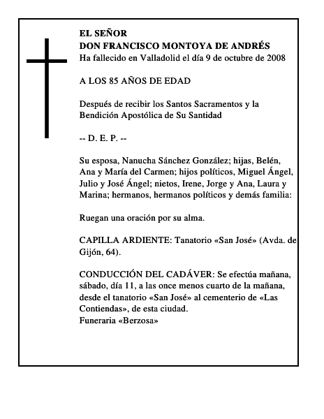 DON FRANCISCO MONTOYA DE ANDRÉS