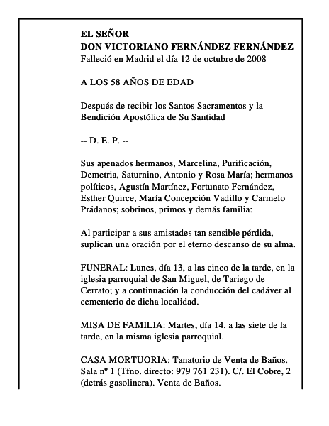 DON VICTORIANO FERNÁNDEZ FERNÁNDEZ
