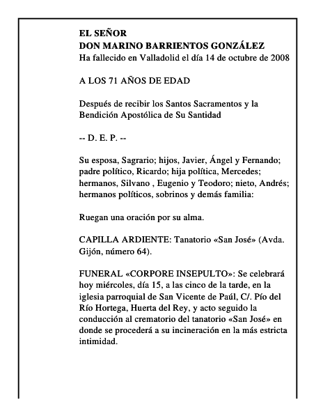 DON MARINO BARRIENTOS GONZÁLEZ