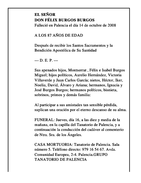 DON FÉLIX BURGOS BURGOS