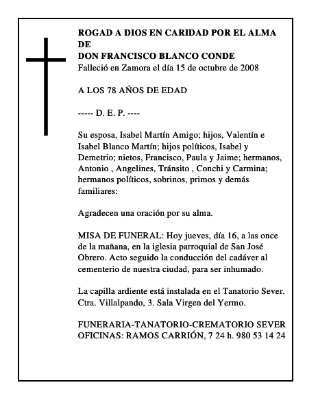 DON FRANCISCO BLANCO CONDE