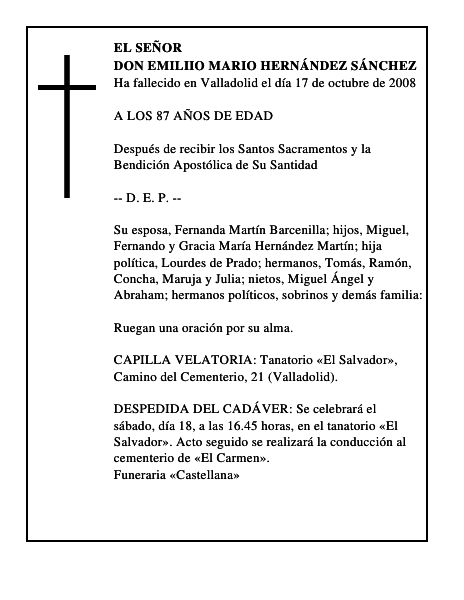 DON EMILIIO MARIO HERNÁNDEZ SÁNCHEZ