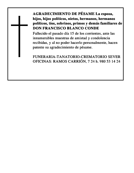 DON FRANCISCO BLANCO CONDE