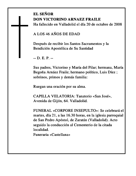 DON VICTORINO ARNAEZ FRAILE