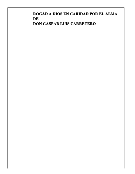 DON GASPAR LUIS CARRETERO