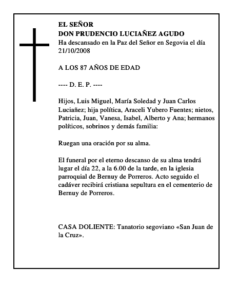 DON PRUDENCIO LUCIAÑEZ AGUDO