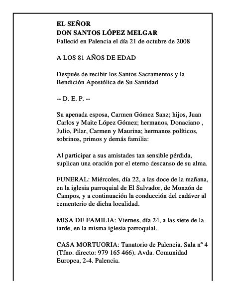DON SANTOS LÓPEZ MELGAR