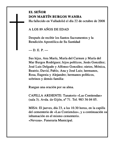 DON MARTÍN BURGOS WAMBA