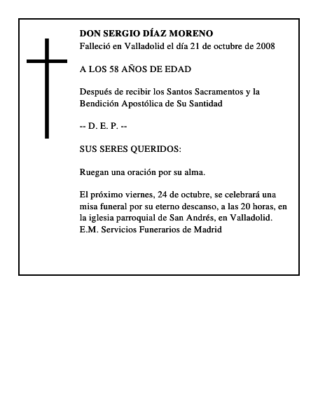 DON SERGIO DÍAZ MORENO