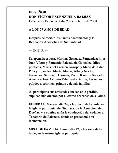 DON VÍCTOR PALENZUELA BALBÁS