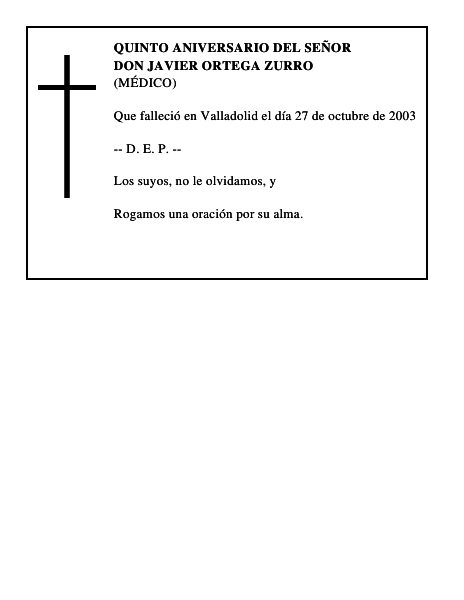 DON JAVIER ORTEGA ZURRO