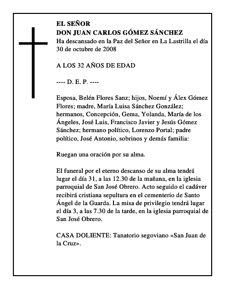 DON JUAN CARLOS GÓMEZ SÁNCHEZ