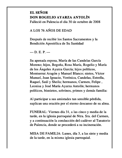 DON ROGELIO AYARZA ANTOLÍN