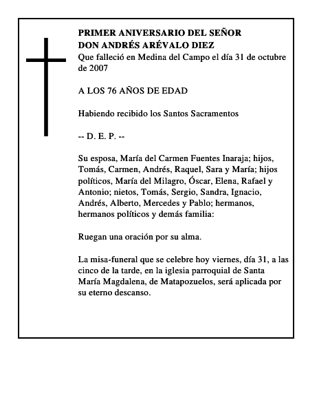 DON ANDRÉS ARÉVALO DIEZ