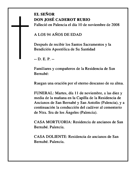 DON JOSÉ CADEROT RUBIO