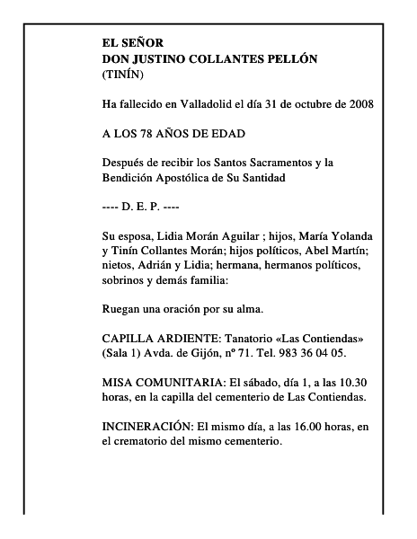 DON JUSTINO COLLANTES PELLÓN